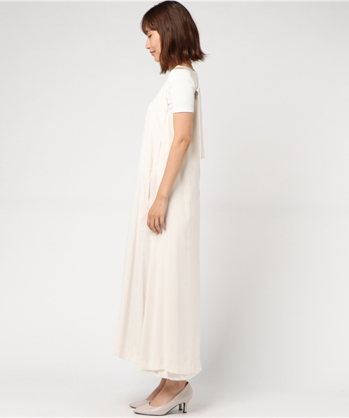 STUDIOUS(ステュディオス)の「STUDIOUS CITY レイヤードマキシワンピース(ワンピース・レディース・アイボリー・FREE)」の3枚目の写真