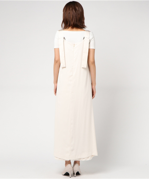 STUDIOUS(ステュディオス)の「STUDIOUS CITY レイヤードマキシワンピース(ワンピース・レディース・アイボリー・FREE)」の4枚目の写真