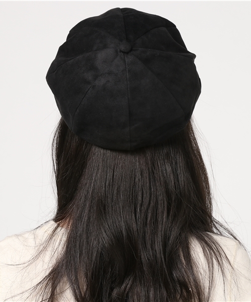 PUNYUS（プニュズ）の「フェイクスウェードキャスケット（キャスケット・レディース・キャメル/ブラック・FREE）」の8枚目の写真
