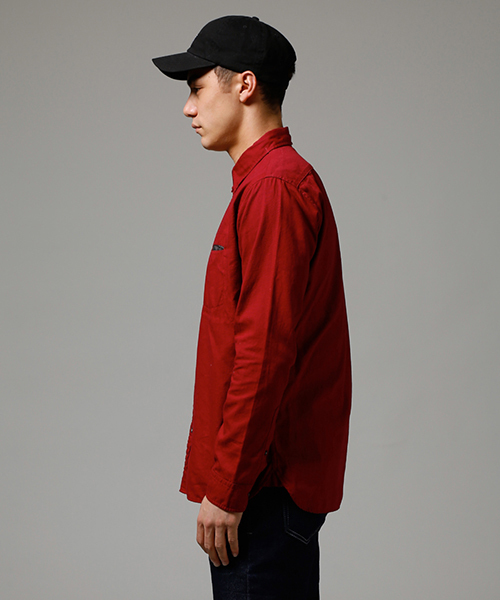 AZUL by moussy（アズールバイマウジー）の「ストレッチオックス長袖シャツ（シャツ/ブラウス・メンズ・ホワイト/ボルドー/ブラック・LARGE/MEDIUM/SMALL/X-LARGE/X-SMALL）」の14枚目の写真