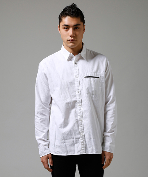 AZUL by moussy（アズールバイマウジー）の「ストレッチオックス長袖シャツ（シャツ/ブラウス・メンズ・ホワイト/ボルドー/ブラック・LARGE/MEDIUM/SMALL/X-LARGE/X-SMALL）」の21枚目の写真