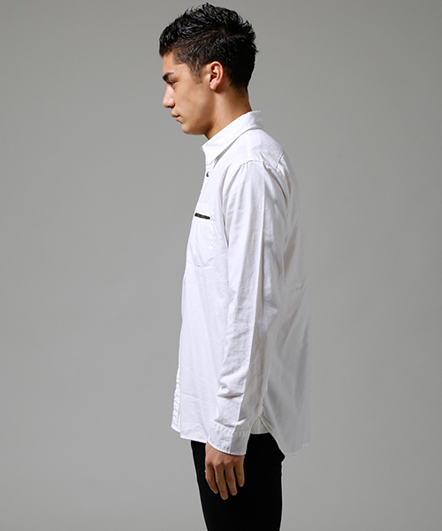 AZUL by moussy（アズールバイマウジー）の「ストレッチオックス長袖シャツ（シャツ/ブラウス・メンズ・ホワイト/ボルドー/ブラック・LARGE/MEDIUM/SMALL/X-LARGE/X-SMALL）」の22枚目の写真