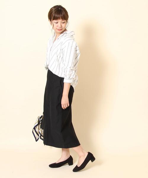 coen(コーエン)の「ストライプ2WAYカシュクールシャツ(シャツ/ブラウス・レディース・ベージュ/グリーン/ブルー・LARGE/MEDIUM)」の16枚目の写真