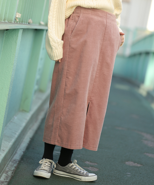 apres jour（アプレジュール）の「コーデュロイタイトスカート【ZOZOTOWN限定アイテム】（スカート・レディース・ピンク/モカ・フリー）」の2枚目の写真