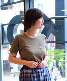 koe | UネックポケットTシャツ(Tシャツ/カットソー)