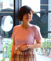 koe | UネックポケットTシャツ(Tシャツ/カットソー)