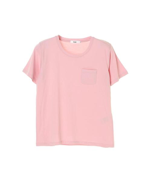 koe（コエ）の「UネックポケットTシャツ（Tシャツ/カットソー・レディース・カーキ/ライトブルー/ピンク/ホワイト/ブラック/ネイビー・L/S/M）」の21枚目の写真