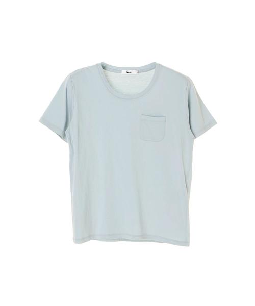 koe（コエ）の「UネックポケットTシャツ（Tシャツ/カットソー・レディース・カーキ/ライトブルー/ピンク/ホワイト/ブラック/ネイビー・L/S/M）」の19枚目の写真