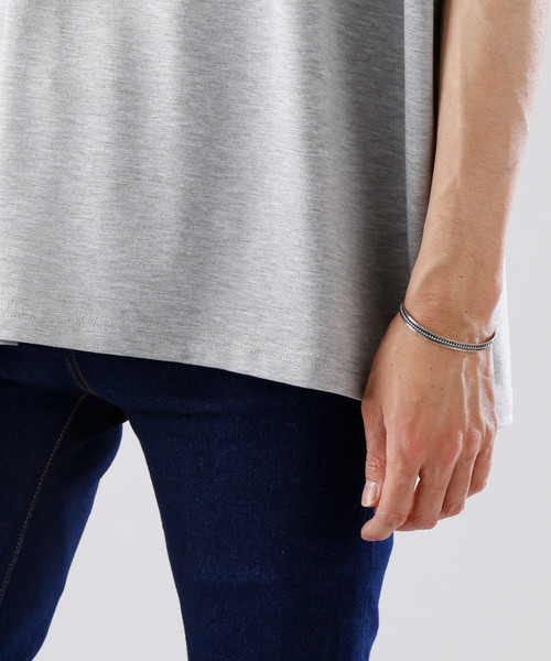 MONO-MART（モノマート）の「ビッグシルエットドロップショルダーカットソー ポケット BIG T（Tシャツ/カットソー・メンズ・ホワイト/ブラック/ベージュ/ネイビー/グレー/オリーブ/パープル系その他/チャコール・FREE）」の14枚目の写真