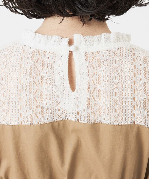 OLIVE des OLIVE（オリーブデオリーブ）の「[再入荷決定!] ストライプドッキングワンピース（ワンピース・レディース・ベージュ/イエロー/ブルー/ネイビー・FREE）」の19枚目の写真