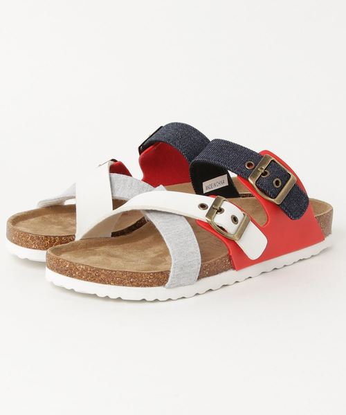 STYLEBLOCK(スタイルブロック)の「太クロスストラップコンフォートサンダル(サンダル・メンズ・ブルー系その他/ブルー系その他2・L/LL/M)」の1枚目の写真