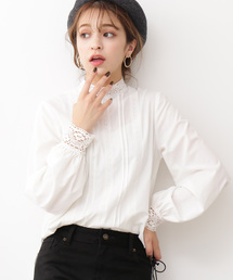 N.（N. Natural Beauty Basic） | ◆ヴィンテージハイネックレースブラウス(シャツ/ブラウス)