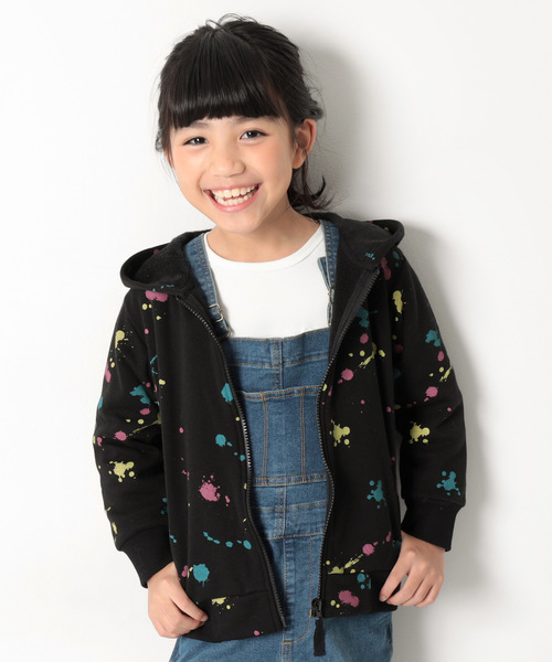 devirock(デビロック)の「まるで着る毛布 裏シャギージップアップパーカー(パーカー・キッズ・ブラック/ネイビー/カモフラージュ/ブラック系その他/ヘザーチャコール/ブラック系その他2/カーキ・130cm/140cm/150cm/160cm/110cm/100cm/120cm)」の3枚目の写真