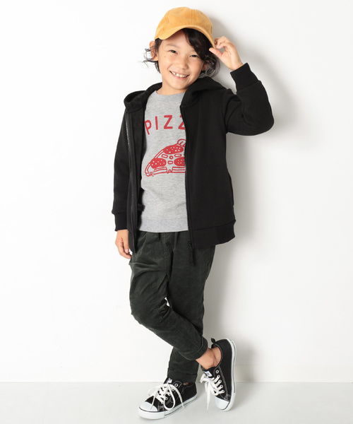 devirock(デビロック)の「まるで着る毛布 裏シャギージップアップパーカー(パーカー・キッズ・ブラック/ネイビー/カモフラージュ/ブラック系その他/ヘザーチャコール/ブラック系その他2/カーキ・130cm/140cm/150cm/160cm/110cm/100cm/120cm)」の8枚目の写真