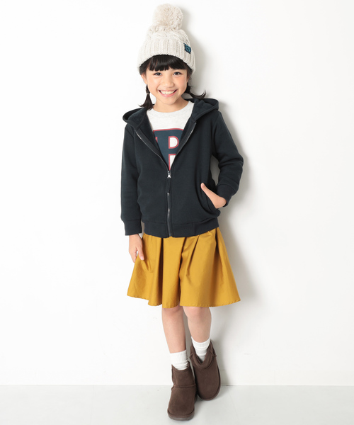 devirock(デビロック)の「まるで着る毛布 裏シャギージップアップパーカー(パーカー・キッズ・ブラック/ネイビー/カモフラージュ/ブラック系その他/ヘザーチャコール/ブラック系その他2/カーキ・130cm/140cm/150cm/160cm/110cm/100cm/120cm)」の12枚目の写真