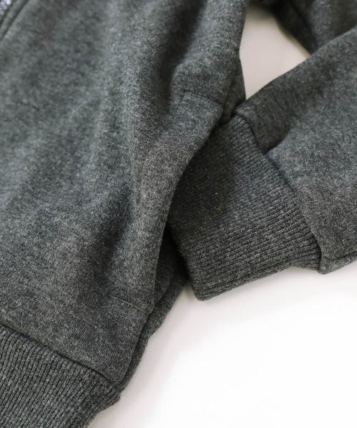 devirock(デビロック)の「まるで着る毛布 裏シャギージップアップパーカー(パーカー・キッズ・ブラック/ネイビー/カモフラージュ/ブラック系その他/ヘザーチャコール/ブラック系その他2/カーキ・130cm/140cm/150cm/160cm/110cm/100cm/120cm)」の16枚目の写真