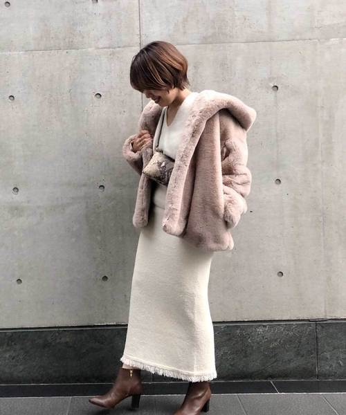 DouDou ファーアウター DouDou（ドゥドゥ）の「ファーブルゾン（その他アウター）」 - WEAR