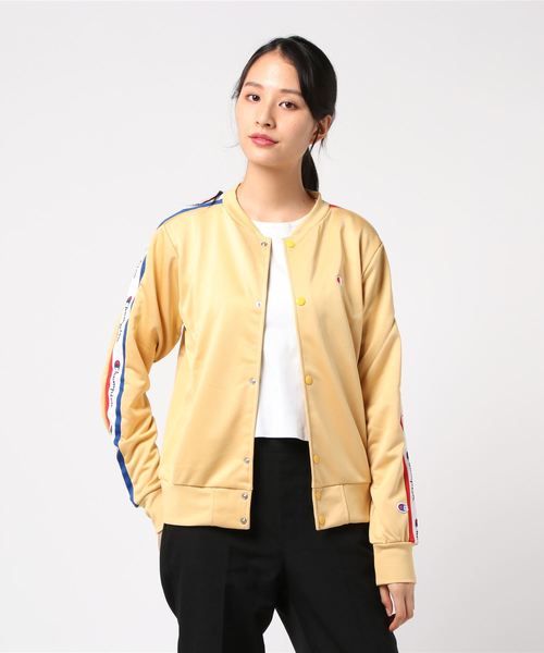 Champion（チャンピオン）の「【Champion/チャンピオン】レディース トラックジャケット（ジャージ・レディース・レッド/ブラック/ベージュ・MEDIUM/LARGE）」の3枚目の写真