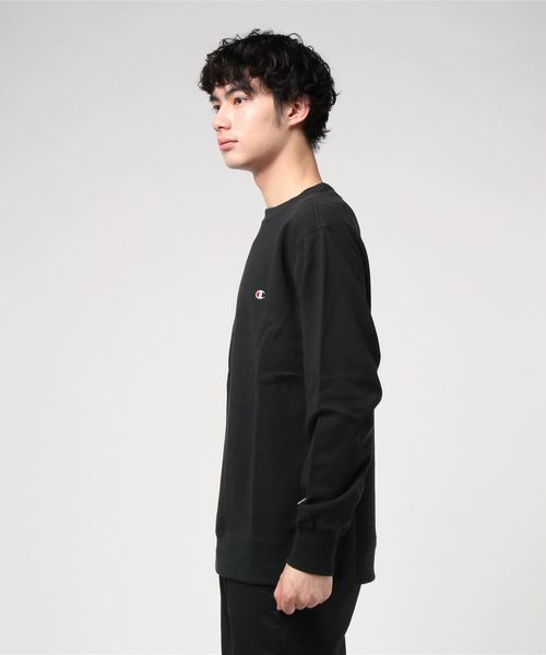 Champion（チャンピオン）の「Champion/チャンピオン ワンポイント クルーネック スウェット トレーナー（スウェット・メンズ・ネイビー/ホワイト/ブラック/グレー・M/L/XL）」の21枚目の写真