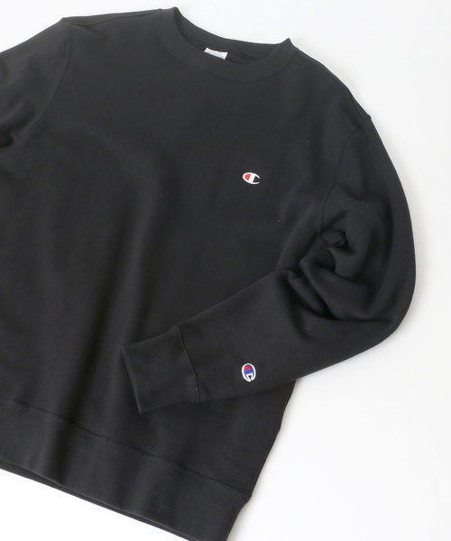 Champion（チャンピオン）の「Champion/チャンピオン ワンポイント クルーネック スウェット トレーナー（スウェット・メンズ・ネイビー/ホワイト/ブラック/グレー・M/L/XL）」の2枚目の写真