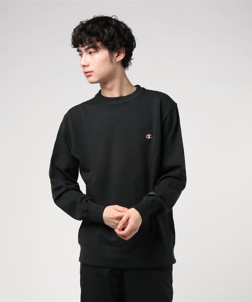 Champion（チャンピオン）の「Champion/チャンピオン ワンポイント クルーネック スウェット トレーナー（スウェット・メンズ・ネイビー/ホワイト/ブラック/グレー・M/L/XL）」の20枚目の写真