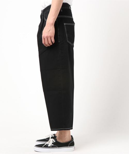 YARD PLUS(ヤードプリュス)の「YARD PLUS ステッチデニムパンツ(デニムパンツ・メンズ・ホワイト/ブラック・SMALL/MEDIUM)」の3枚目の写真