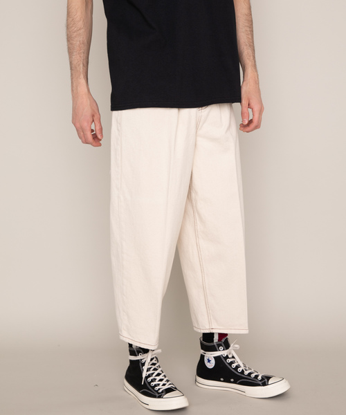 YARD PLUS(ヤードプリュス)の「YARD PLUS ステッチデニムパンツ(デニムパンツ・メンズ・ホワイト/ブラック・SMALL/MEDIUM)」の15枚目の写真