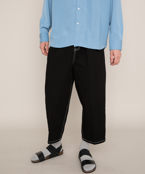 YARD PLUS(ヤードプリュス)の「YARD PLUS ステッチデニムパンツ(デニムパンツ・メンズ・ホワイト/ブラック・SMALL/MEDIUM)」の11枚目の写真