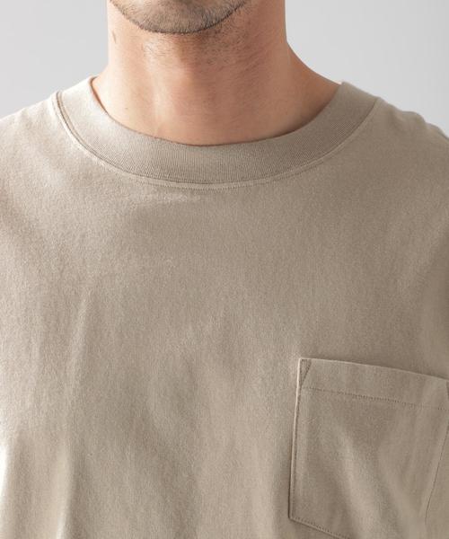 BAYFLOW（ベイフロー）の「USAコットンベーシッククルーS/S TEE（Tシャツ/カットソー・メンズ・ホワイト/チャコールグレー/ベージュ/ブルー・SMALL/MEDIUM/LARGE）」の17枚目の写真