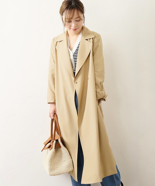 La TOTALITE(ラトータリテ)の「リノントレンチコート◆(トレンチコート・レディース・ベージュ・FREE)」の6枚目の写真