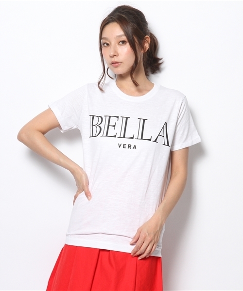 Droite lautreamont(ドロワットロートレアモン)の「【Happiness】BELLA Tシャツ(Tシャツ/カットソー・レディース・ホワイト・SMALL)」の1枚目の写真