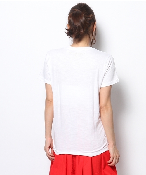 Droite lautreamont(ドロワットロートレアモン)の「【Happiness】BELLA Tシャツ(Tシャツ/カットソー・レディース・ホワイト・SMALL)」の4枚目の写真