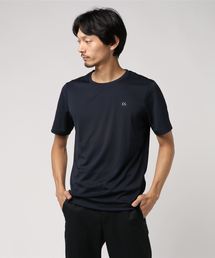 アクティブ アイコン ロゴ クルーネック 機能 Tシャツ