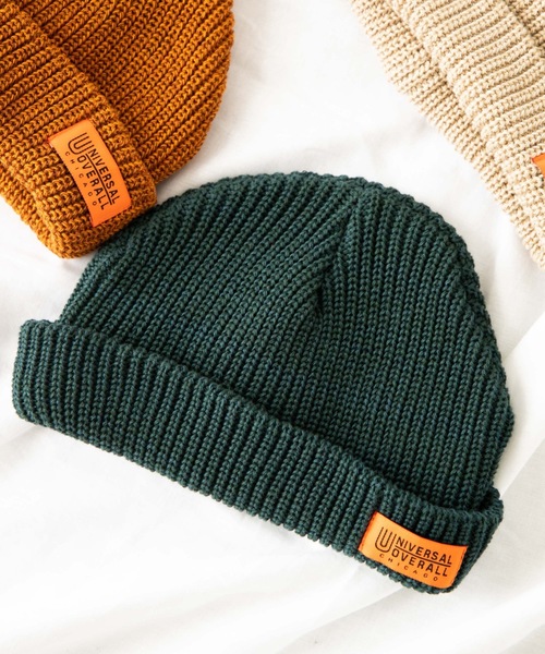 UNIVERSAL OVERALL（ユニバーサルオーバーオール）の「WEGO/UNIVERSAL OVERALLニットキャップ（ニットキャップ/ビーニー・メンズ・ワイン/ベージュ/ブラック/ダークグリーン/マスタード・FREE）」の4枚目の写真