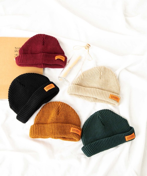 UNIVERSAL OVERALL（ユニバーサルオーバーオール）の「WEGO/UNIVERSAL OVERALLニットキャップ（ニットキャップ/ビーニー・メンズ・ワイン/ベージュ/ブラック/ダークグリーン/マスタード・FREE）」の16枚目の写真