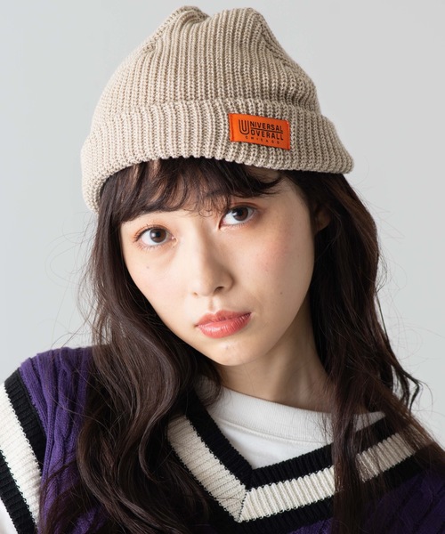 UNIVERSAL OVERALL（ユニバーサルオーバーオール）の「WEGO/UNIVERSAL OVERALLニットキャップ（ニットキャップ/ビーニー・メンズ・ワイン/ベージュ/ブラック/ダークグリーン/マスタード・FREE）」の8枚目の写真