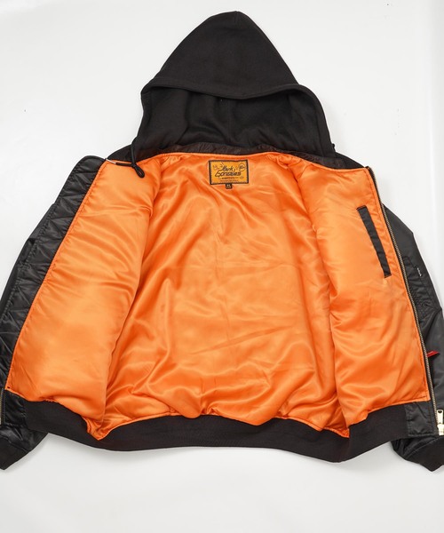 Mark Gonzales(マーク・ゴンザレス)の「Mark Gonzales DETACHABLE HOODED MA-1(HD)(MA-1・メンズ・ブラック/カーキ・M/L)」の9枚目の写真