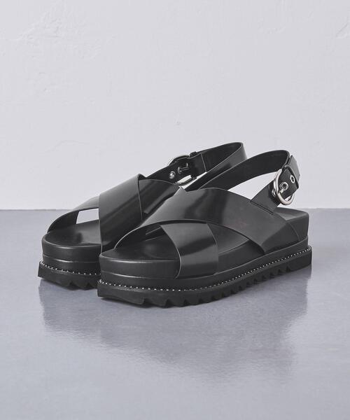 UNITED ARROWS ブラックスポーツサンダル sandals｜この夏の