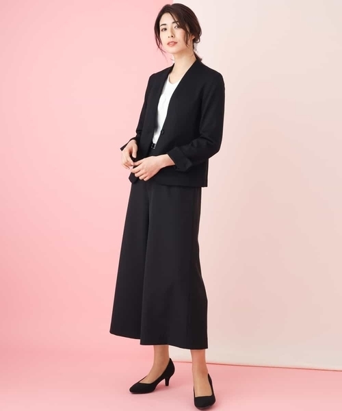 a.v.v（アーヴェヴェ）の「ストレッチＶネックジャケット（その他アウター・レディース・ライトグレー/ブラック・40/38/42/36/34）」の17枚目の写真