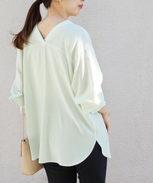 ADAM ET ROPE' | 【WEB限定】バックVネックブラウス(シャツ/ブラウス)