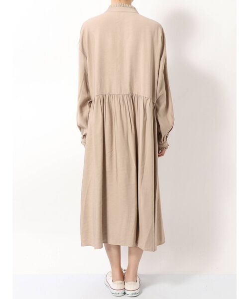 merry jenny(メリージェニー)の「チャイナボタンシャツワンピース(ワンピース・レディース・ライトブルー/ブラック/ベージュ/ピンク・FREE)」の7枚目の写真