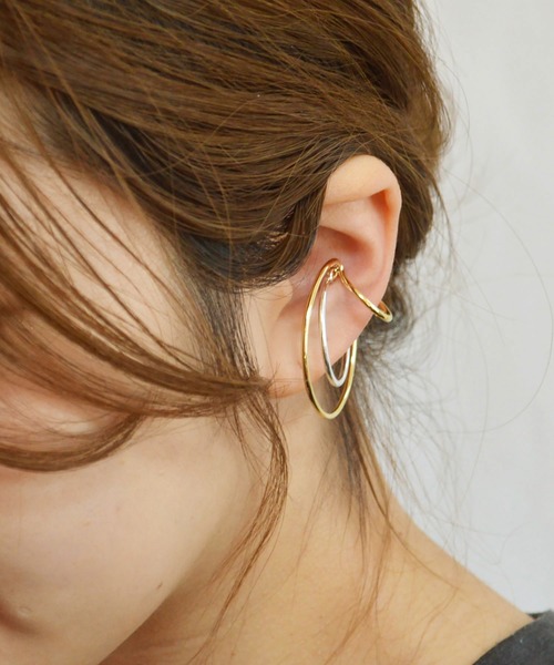 BROTHERHOOD（ブラザーフッド）の「【earyear】デザインフープ片耳イヤーカフ（イヤーカフ・レディース・シルバー/その他7/その他4/ゴールド/その他8/その他2/その他3/その他5/その他1/その他6/F/B/D/E/A/C/G/L/M/N/O/Q/H/I/J/K/P/R/S/T/U・FREE）」の17枚目の写真
