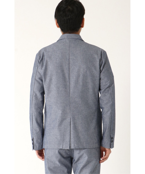 ikka（イッカ）の「【吸水速乾】COOLMAX オックスジャケット（テーラードジャケット・メンズ・ブラウン/ネイビー/ブルー・M/S/XL/L）」の11枚目の写真