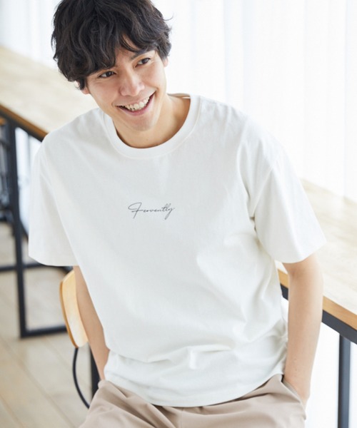 LAKOLE（ラコレ）の「USA筆記体プリントTシャツ / LAKOLE（Tシャツ/カットソー・メンズ・ホワイト/ブラック/ピンク/ライトブラウン・MEDIUM/LARGE）」の2枚目の写真