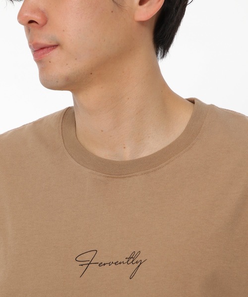 LAKOLE（ラコレ）の「USA筆記体プリントTシャツ / LAKOLE（Tシャツ/カットソー・メンズ・ホワイト/ブラック/ピンク/ライトブラウン・MEDIUM/LARGE）」の18枚目の写真