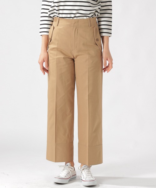 BAYFLOW(ベイフロー)の「ハイウエストワイドパンツ(その他パンツ・レディース・ベージュ/ネイビー・SMALL/MEDIUM)」の11枚目の写真