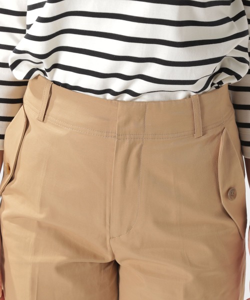 BAYFLOW(ベイフロー)の「ハイウエストワイドパンツ(その他パンツ・レディース・ベージュ/ネイビー・SMALL/MEDIUM)」の14枚目の写真