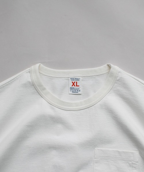 Denime（ドゥニーム）の「BASIC CUTSEW S/S PKT TEE（Tシャツ/カットソー・メンズ・スミクロ/ネイビー/ホワイト/ライトブラウン・LARGE/MEDIUM/SMALL/X-LARGE/X-SMALL）」の9枚目の写真