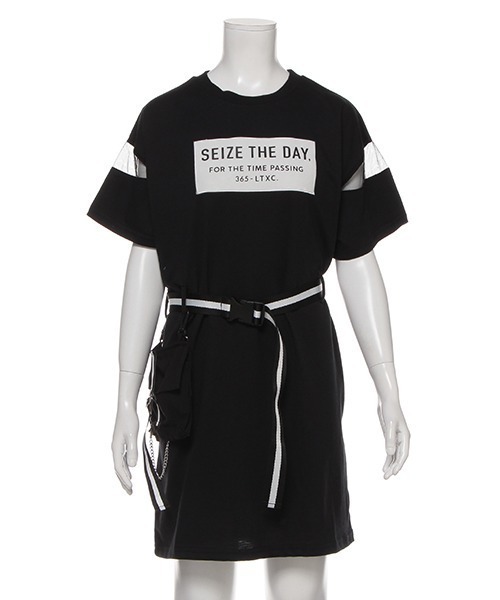 セール ポーチ ベルトつきボックスロゴワンピース ワンピース Lovetoxic ラブトキシック のファッション通販 Zozotown