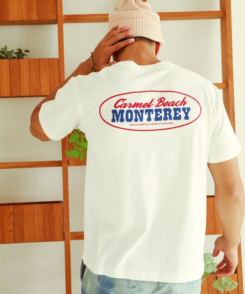 BAYFLOW（ベイフロー）の「USAコットングラフィックプリントTEE S/S（Tシャツ/カットソー・メンズ・ブラック/ベージュ/オフホワイト・SMALL/MEDIUM/LARGE）」の2枚目の写真